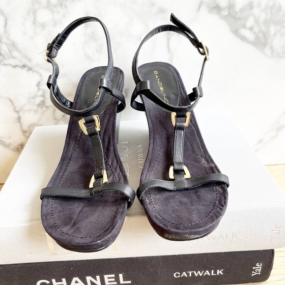 Bandolino Leather Wedge Sandals - Picture 8 of 12